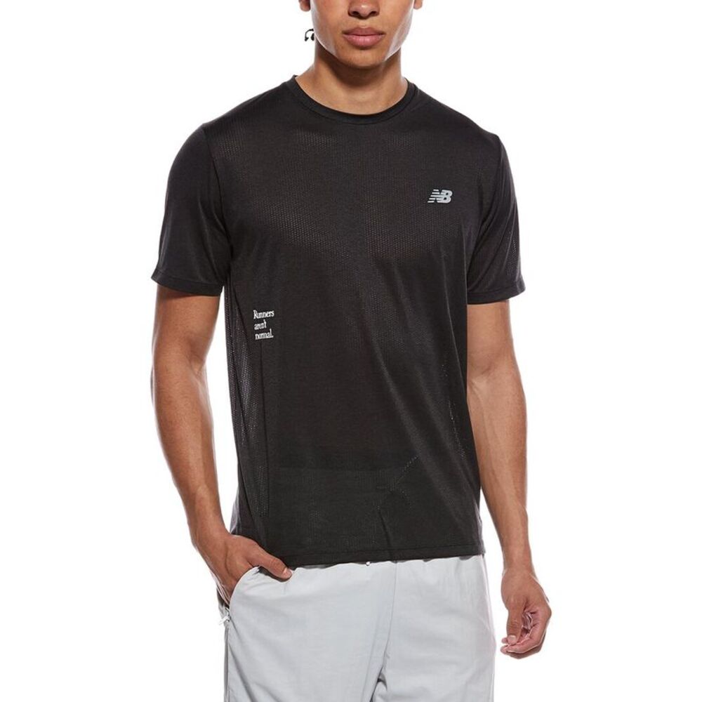 New Balance Mens  Athletics Graphic T-Shirt, Black